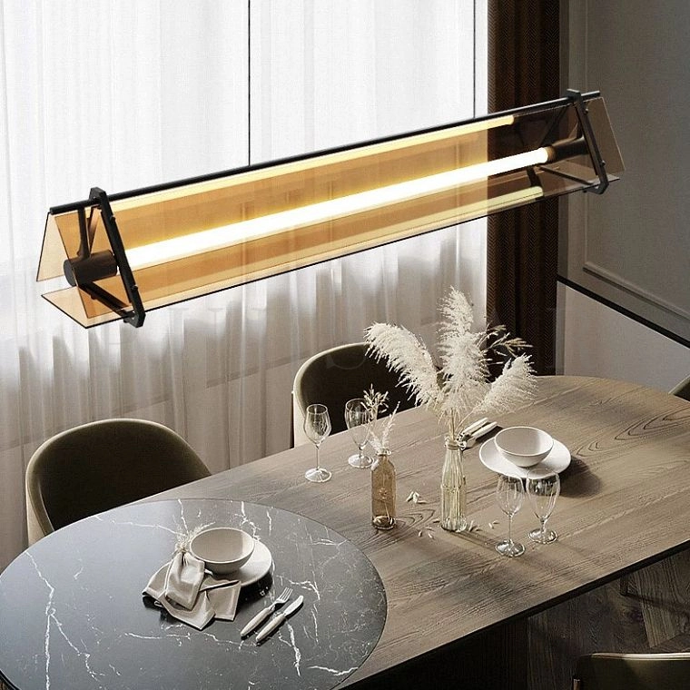 Реечная люстра HAGA LONG