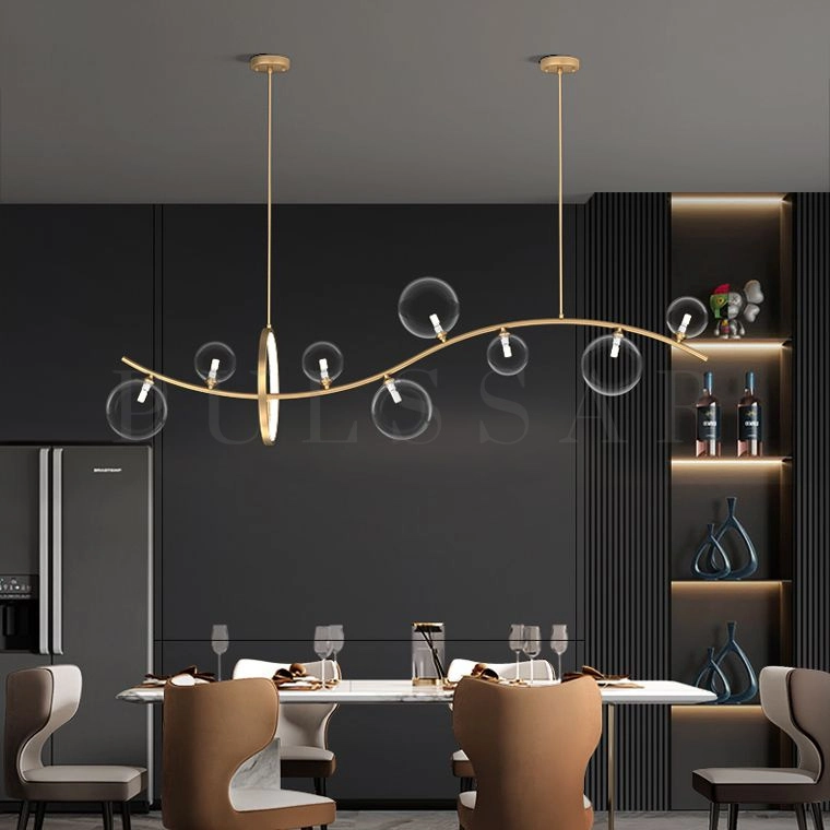 Реечная люстра MELODY WAVE