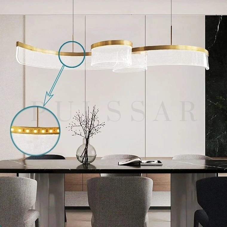 Реечная люстра SCENE TWIN