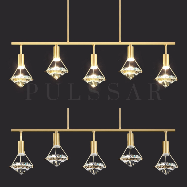 Реечная люстра GLASGOW LONG