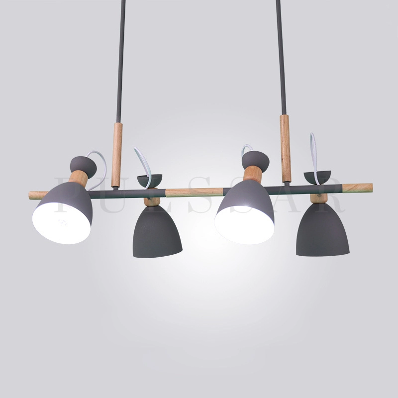 Реечная люстра TRIF WOOD LONG