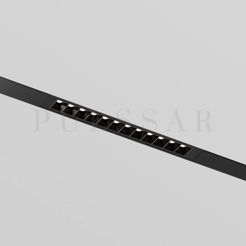 Трековый линейный светильник SIMPLE GRILL DK8201-BK