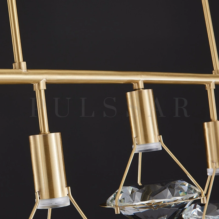 Реечная люстра GLASGOW LONG