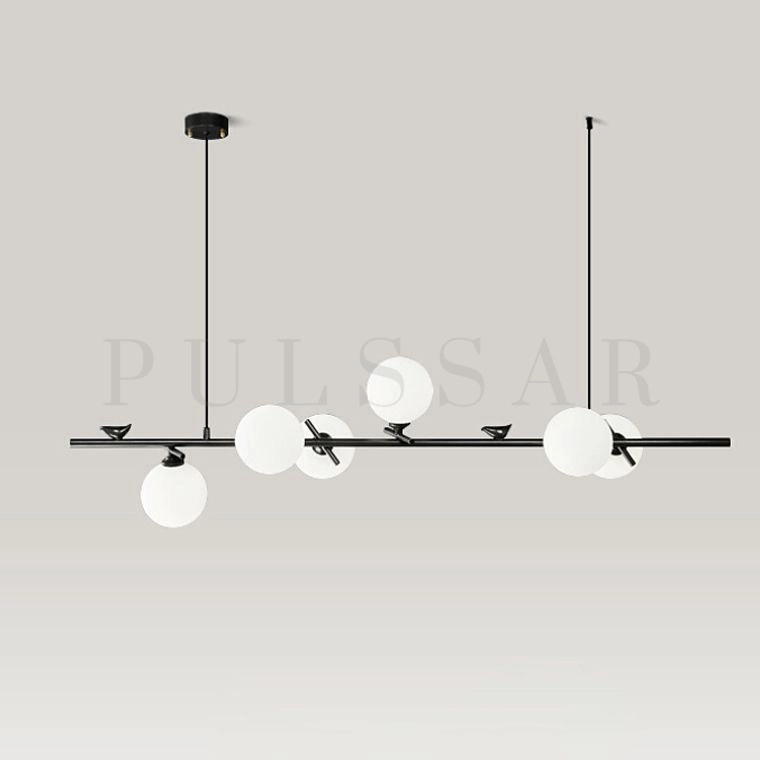 Реечная люстра KIRAN BLACK L