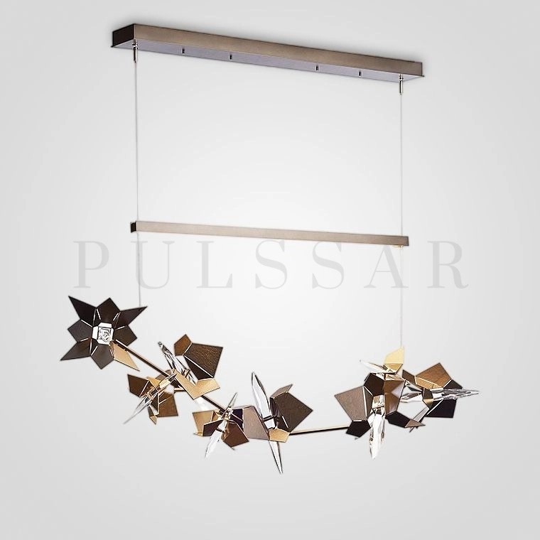 Реечная люстра BERGAMO