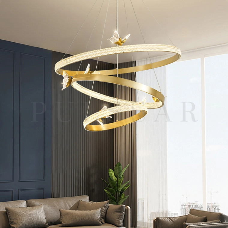 Кольцевая люстра PAPILLON RING MORE