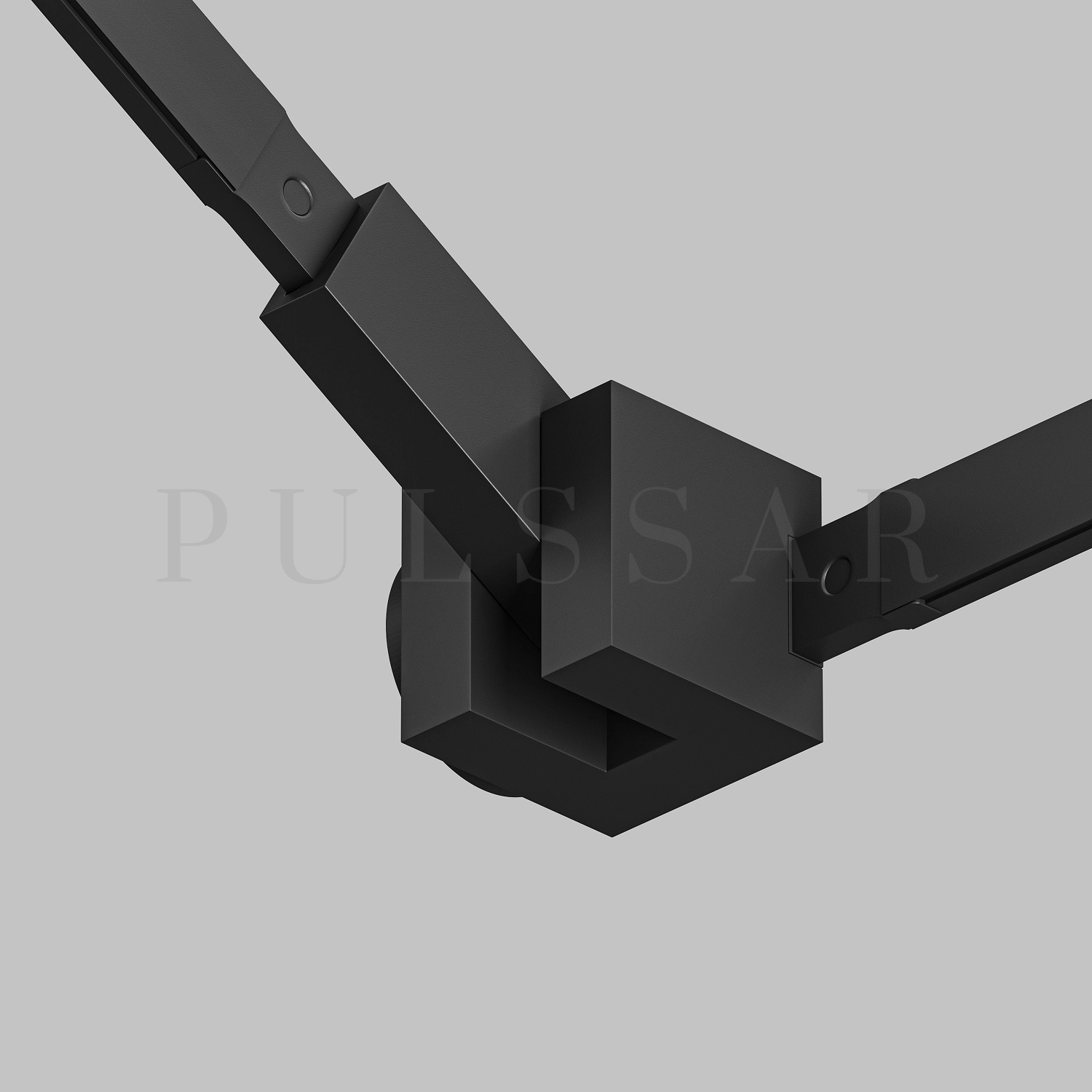 Угловой коннектор 90° стена-потолок с поворотом под произвольным углом AIR BASE TR5213-BK